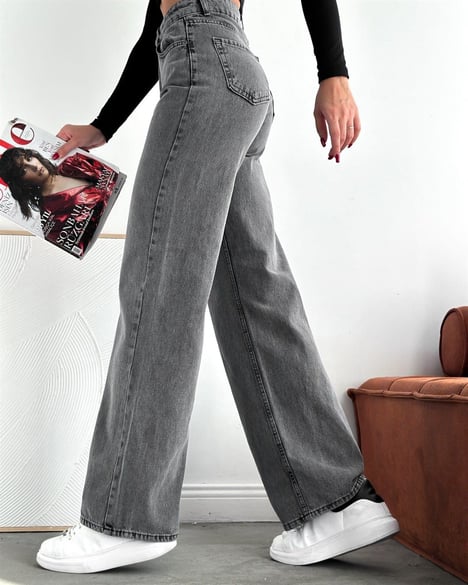Bayan Bol Paça Kot Pantolon