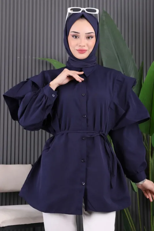 siyah likralı tunik